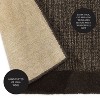 Plow & Hearth 2' x 4' Madrid Banded Rectangular Hearth Rug, in Chocolate - 4 of 4