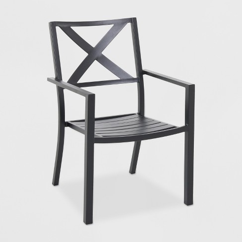 Afton Metal X Back Chair Black Threshold Target