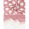 Elerevyo Women's Polka Dots Large Square Satin Silk Like Neckerchief Bandanas Neck Scarves 35.4"x35.4" - 4 of 4