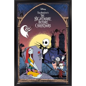 Trends International Disney Tim Burton's The Nightmare Before Christmas - Romance Framed Wall Poster Prints - 1 of 4