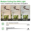 52in. 3-Blades Woodgrain Finish Dimmable Changeable 3000K/4000K/5000K LED Ceiling Fan with Remote Control - 4 of 4