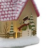 Melrose Lighted House with Snowman (Set of 2) - 3 of 3