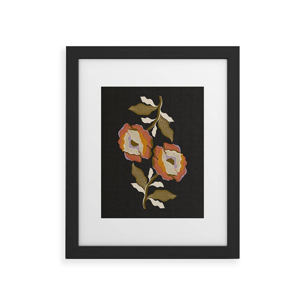 Photos - Other Decoration Deny Designs 11"x14" Parrott Paints Together II Black Framed Art Print