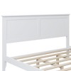 Queen Size Platform Bed with Tapered Wood Legs for Bedroom - 3 of 4
