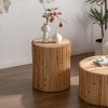 CAVINAS Coffee Table, Wooden Coffee Table with Relief Design, Modern Tea Table for Living Room, Office, Bedroom - 4 of 4