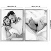 Americanflat Hinged Picture Frame with Shatter-Resistant Glass - Metal Picture Frame Displays Two Photos - 2 of 4