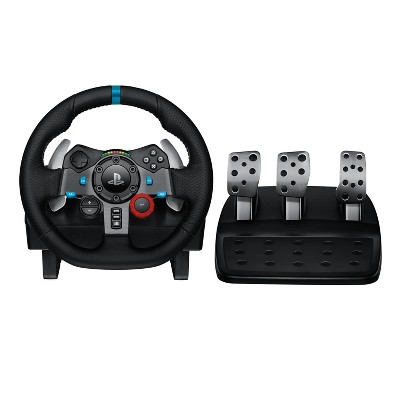 Logitech G29 Driving Force Racing Wheel and Floor Pedals, Real Force Feedback, Stainless Steel Paddle Shifters, Leather Wheel Cover for PS4/5, PC