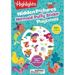 Mermaid Hidden Pictures Puffy Sticker Playscenes - (Highlights Puffy Sticker Playscenes) (Paperback) - 1 of 1