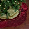 Northlight 60" Red and Gold Scalloped Sequined Christmas Tree Skirt - 2 of 3