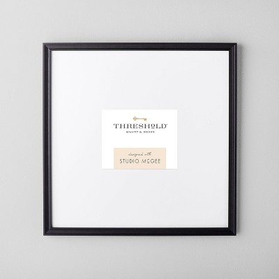 20" x 20" Matted to 5" x 7" Gallery Single Image Frame Black - Threshold™ designed with Studio McGee