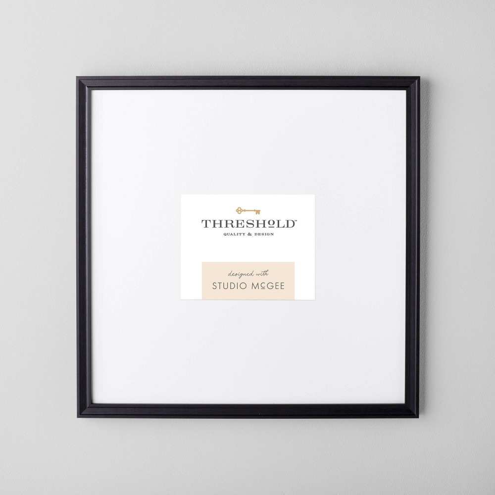21.49" x 21.49" Matted to 5" x 7" Gallery Single Image Frame Black - Threshold™ designed with Studio McGee