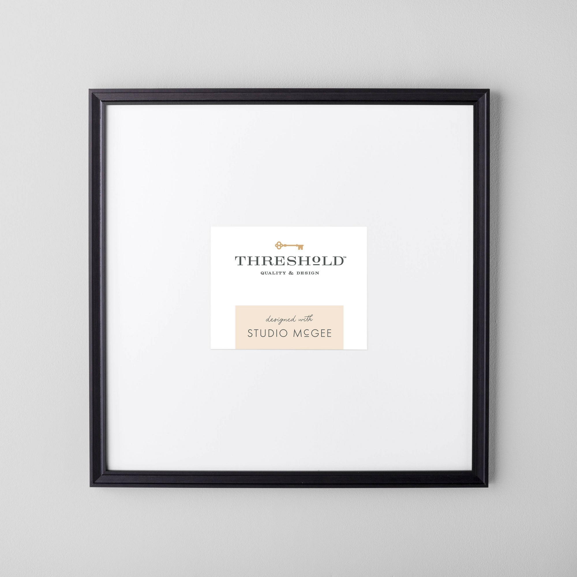 21.49" x 21.49" Matted to 5" x 7" Gallery Single Image Frame Black - Threshold™ designed with Studio McGee