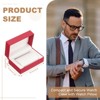 Unique Bargains PU Leather Soft Portable Travel 1 Slot for 2 Watch Storage Case - 2 of 4