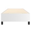 vidaXL Classic White Twin Faux Leather Box Spring Bed Frame - Suitable for 39.4" x 74.8" Mattress - Plywood and Engineered Wood Construction - 4 of 4