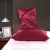 PiccoCasa Luxury Smooth Satin Hidden Zipper Closure Pillowcases 2 Pcs - 3 of 4