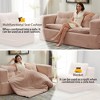 PAGED Foldable Sofa Convertible Sleeper Sofa Bed Deep Seat Sofa Couch with Functional Blanket and 2 Soft Pillows for Living Room - 4 of 4