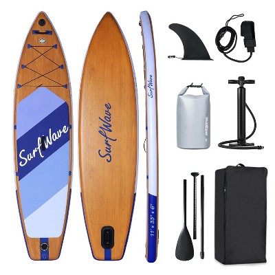 VYNXARIA Inflatable Stand Up Paddle Board 11'*34"*6" With Accessories,Purple and Natural