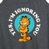 Women's - Garfield - Ignoring You Graphic Racerback Tank - 2 of 4