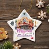 Hollywood the Land of Make Believe Artwork Ceramic Ornament, A Thespian’s Dream of Being Famous, California Gift| OrnamentallyYou - 4 of 4