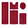 Lux Premium 100% Cotton Tufted Solid Reversible 5 PC Bath Rug Set – Ultra-Soft, Water-Absorbent, Durable, Machine Washable Bathroom Rug - 2 of 4