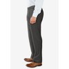 KingSize Men's Big & Tall No Hassle Classic Fit Expandable Waist Double-Pleat Dress Pants - 3 of 4
