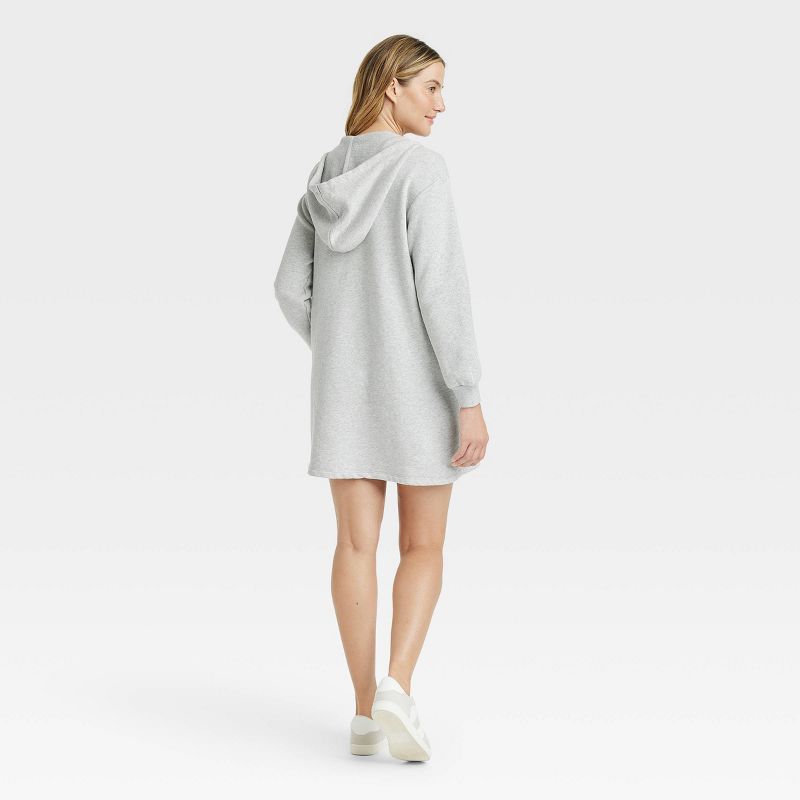 Women's Long Sleeve Mini Fleece Tunic Dress - Universal Thread™, 3 of 9