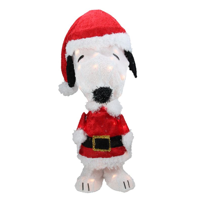 Peanuts Christmas 24" Prelit Snoopy in Santa Suit Outdoor Decoration - Clear Lights, 2 of 4