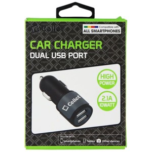 Cellet High Power Dual USB Port Car Charger (2.1A) - Black - 1 of 1