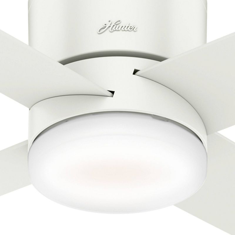 54&#34; LED Advocate WiFi Low Profile Ceiling Fan with Remote (Includes Light Bulb) White - Hunter, 6 of 13
