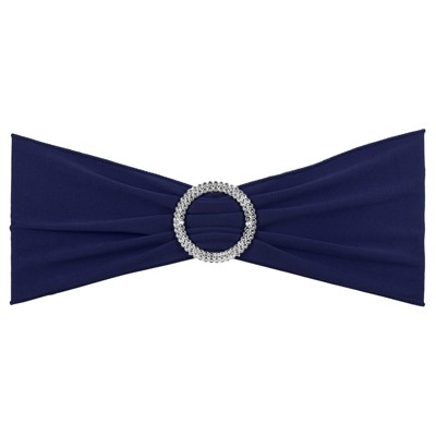 Unique Bargains Polyester Wedding Decoration Stretch Chair Sashes Bows 25 Pcs