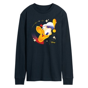 Men's - Disney - Donald Head Long Sleeve Graphic T-Shirt - 1 of 3