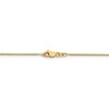 Black Bow Jewelry 0.8mm 14k Yellow Gold Solid Baby Wheat Chain Necklace - 4 of 4