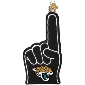 Old World Christmas Blown Glass Ornament for Christmas Tree, Jacksonville Jaguars Foam Finger - 1 of 4