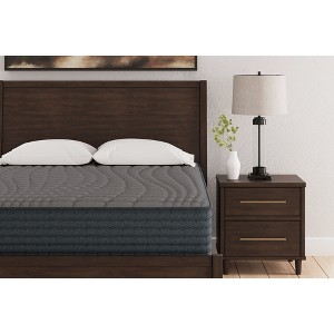 Signature Design by Ashley 12-inch Gray 1200 Series Charcoal-Infused Gel Memory Foam Hybrid Firm Mattress - 1 of 4