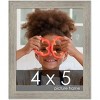 PosterPalooza | 4x5 Wide Barnwood Picture Frame, UV Acrylic, 6 Finishes - Grey, Brown, White, and Black - 2 of 4