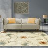 Modern Floral Indoor Area Rug or Runner - Blue Nile Mills - 2 of 4