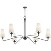 Quorum Lighting Euphora 6 - Light Chandelier in  Matte Black - 4 of 4