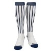 MK Socks Baseball Softball Pinstripe Knee high Socks - Navy White - 2 of 2