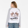 Women's Mustang Raglan Long Sleeve Graphic T-Shirt - White - 3 of 3