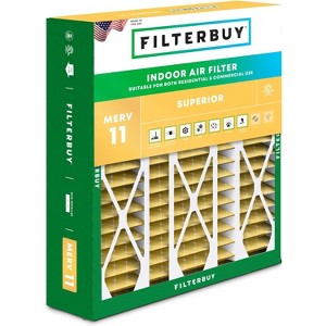 Filterbuy 20x25.25x3.5 Air Filter (1-Pack), Pleated MERV 11 Allergen Defense Replacement HVAC AC Furnace Filters for Aprile Space-Gard 102 / 2120 - 1 of 4