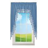 Collections Etc Lace Border Curtain