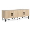 JUJABU 4-Door TV Cabinet with Adjustable Shelves and 2 Storage Spaces for Living Room - 2 of 4