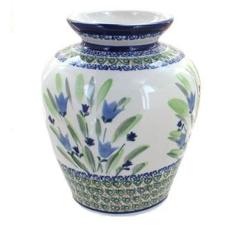Blue Rose Polish Pottery 790 Zaklady Medium Vase
