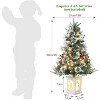 3ft Pre-Lit Holiday Trees with 78 LED Lights, Snowflakes and Red Berries, White - 2 of 4