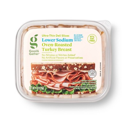 Lower Sodium Oven Roasted Turkey Breast Ultra-Thin Deli Slices - 8oz - Good & Gather™