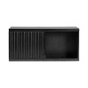 Kate & Laurel All Things Decor 30"x10"x14" Furrow Short Wall Cabinet Black - 4 of 4