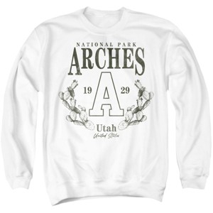 Men's Arches National Park Prickly Pear Wreath Crewneck Sweatshirt - 1 of 4