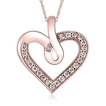 Pompeii3 1/4Ct Diamond Curve Heart Shape Pendant Necklace in White, Yellow, or Rose Gold