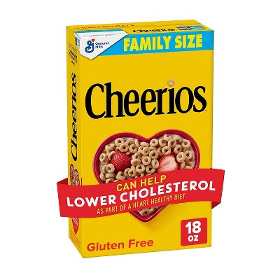 General Mills Family Size Cheerios Cereal - 18oz : Target