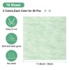 Unique Bargains Cotton Waterproof Translucent Flexible Flower Wrapping Paper 96 Pcs - 3 of 4